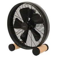 Bodenventilator 50 W Floor H: 47 Cm - Schwarz/Kieferfarben, Basics, Holz/Metall (47/46/19cm)
