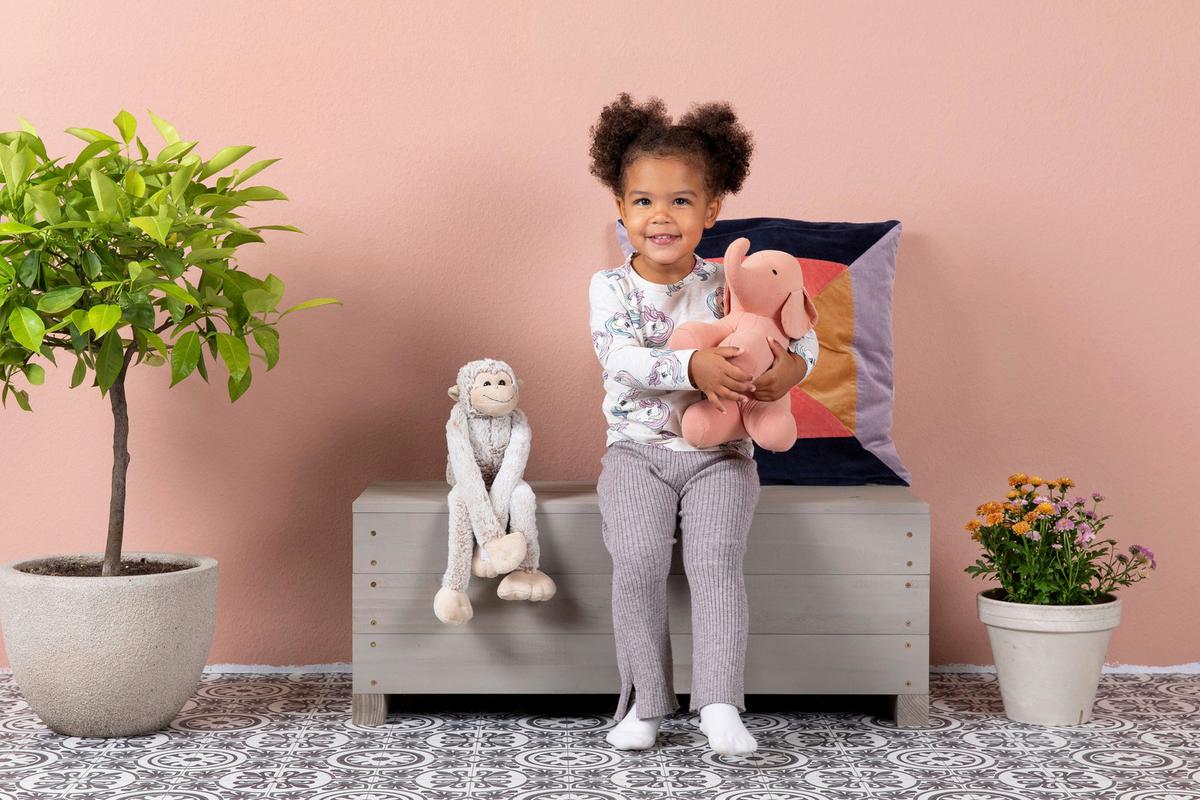 Kindersitzbank Discoverer Holz Grau LxBxH: 83x35x32 cm - Hellgrau, Basics, Holz (83/35/32cm) - MUDDY BUDDY