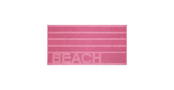 Strandtuch Beach - Rosa, MODERN, Textil (75/150cm) - Luca Bessoni