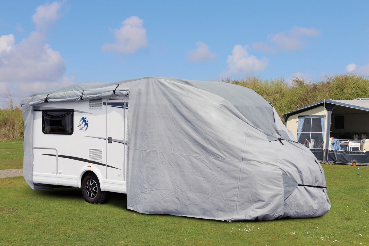 Schutzplane Abdeckplane Für Wohnmobil Gr. M Grau - Grau, Basics, Kunststoff (235/275/730cm)
