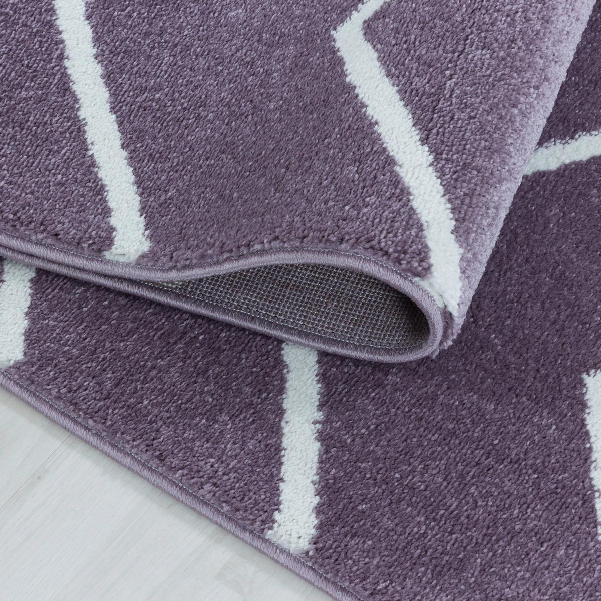 Teppich Läufer Lila Rio 80x250 cm - Lila, Basics, Textil (80/250cm)