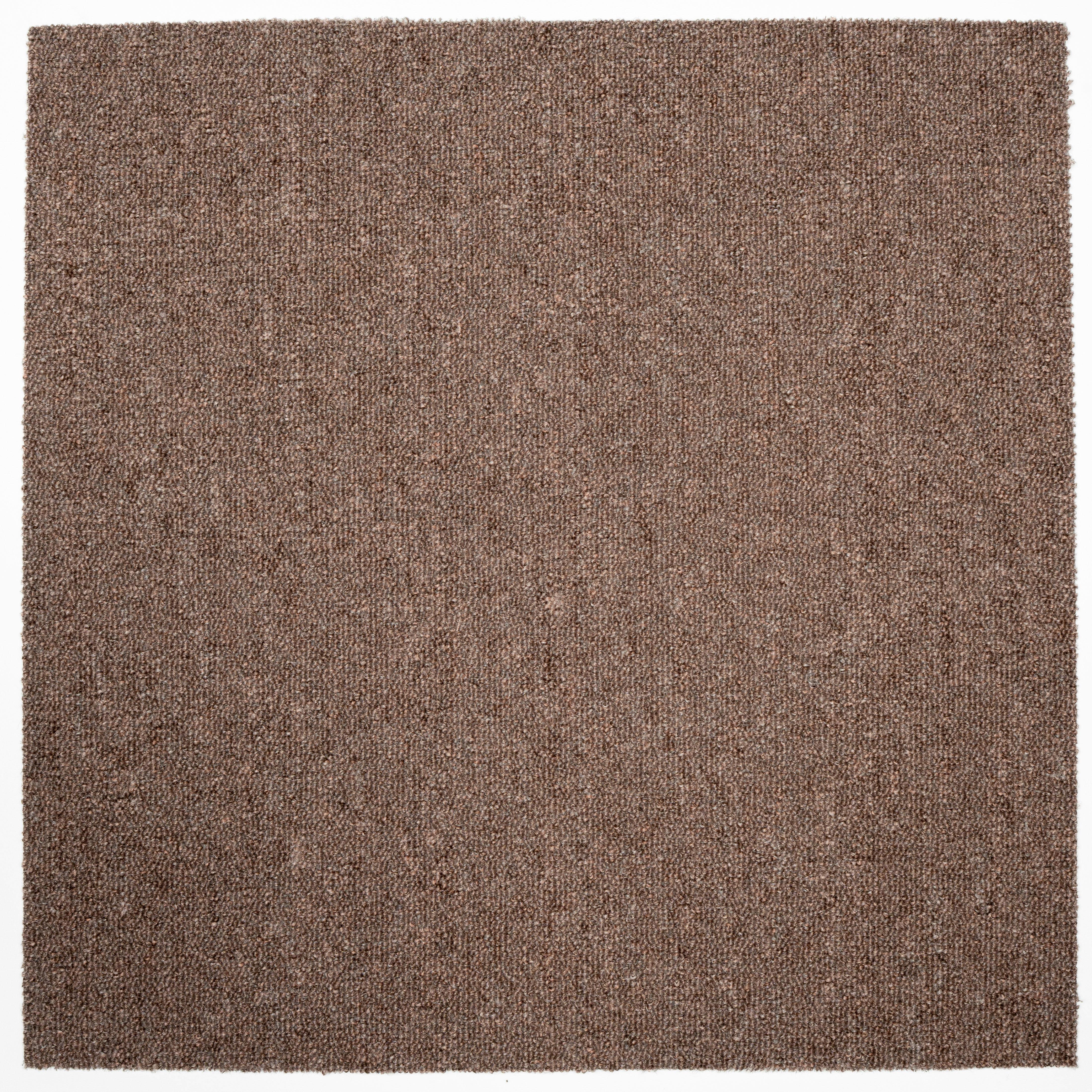 Teppichfliese Braun Astra 50x50 cm Florhöhe 3 mm - Braun, Basics, Textil (50/50cm)