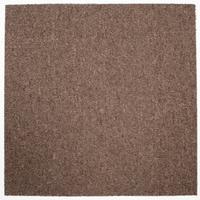 Teppichfliese Braun Astra 50x50 cm Florhöhe 3 mm - Braun, Basics, Textil (50/50cm)
