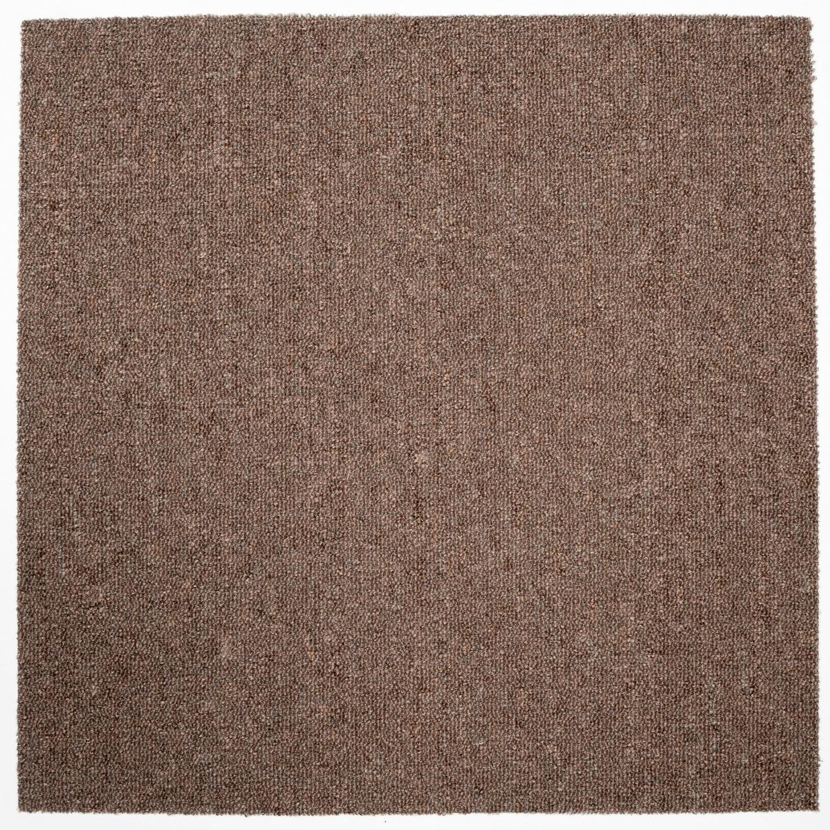Teppichfliese Braun Astra 50x50 cm Florhöhe 3 mm - Braun, Basics, Textil (50/50cm)