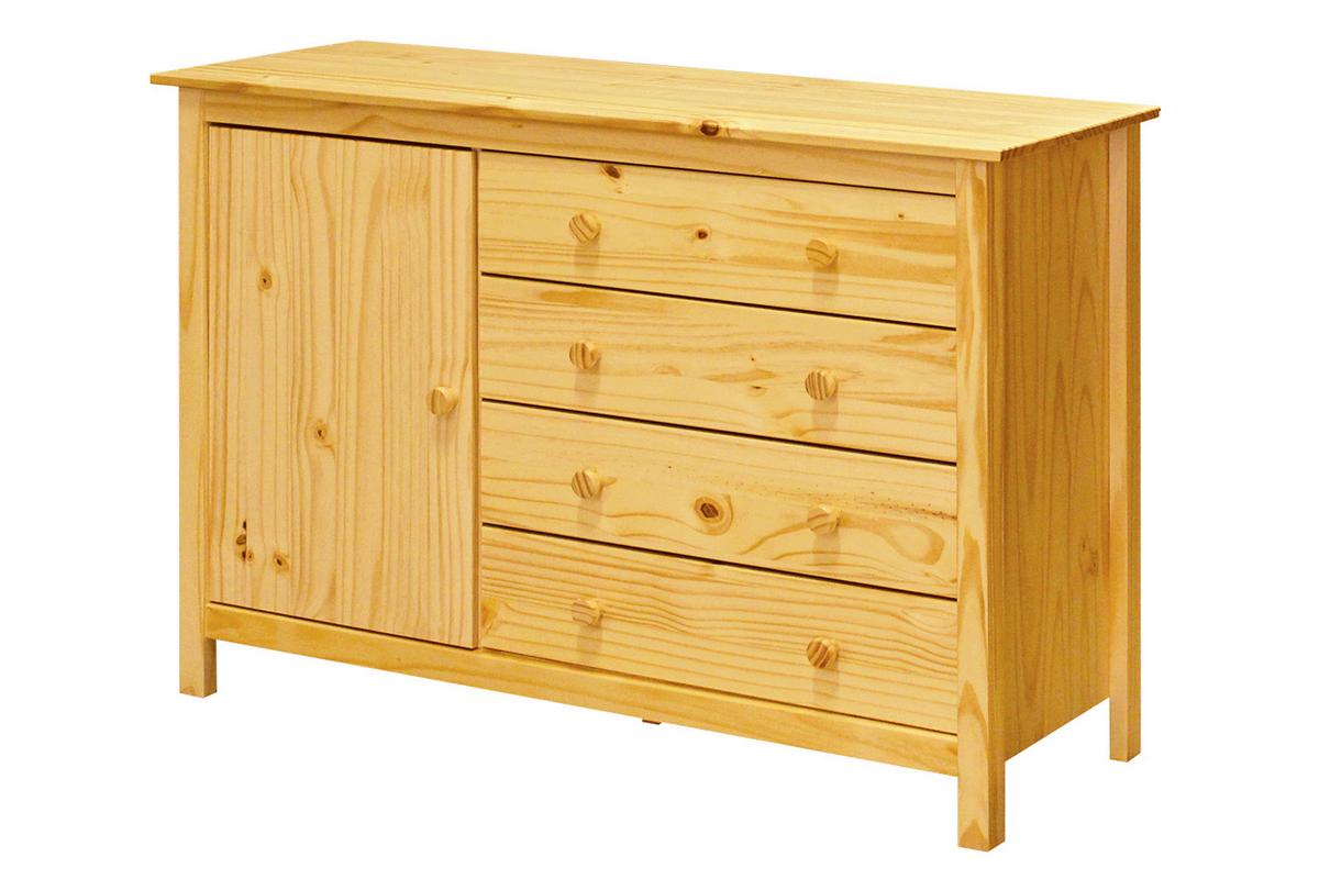 Kommode Naturfarben B: 120cm - Naturfarben, Natur, Holz (120/80/40cm) - Livetastic