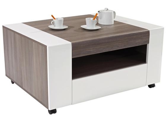 Couchtisch Toronto mit Fach in Avola Dekor - Dunkelgrau/Weiß, MODERN, Holzwerkstoff (110/48,3/75cm) - Ombra Couchtisch Toronto mit Fach in Avola Dekor - Dunkelgrau/Weiß, MODERN, Holzwerkstoff (110/48,3/75cm) - Ombra