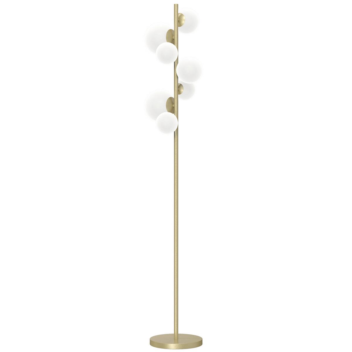 Stehleuchte Paloma Sahara L: 30 cm 3w - Goldfarben/Sahara, KONVENTIONELL, Glas/Kunststoff (30/30/155cm)