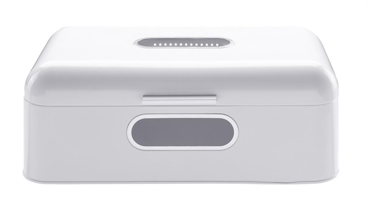 Brotbox Aus Metall Echtwerk Retro 42,5/23,8/17 Cm - Weiß, Trend, Metall (42,5/23,8/17cm) - Echtwerk