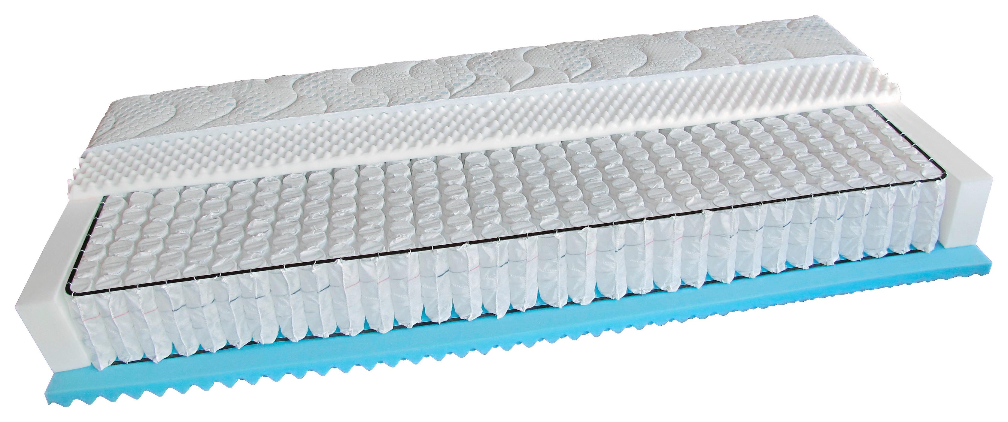 Taštič. matrace EXKLUSIV PLUS H2/ H3, 140x200cm - bílá, textil (140/200cm) - Primatex