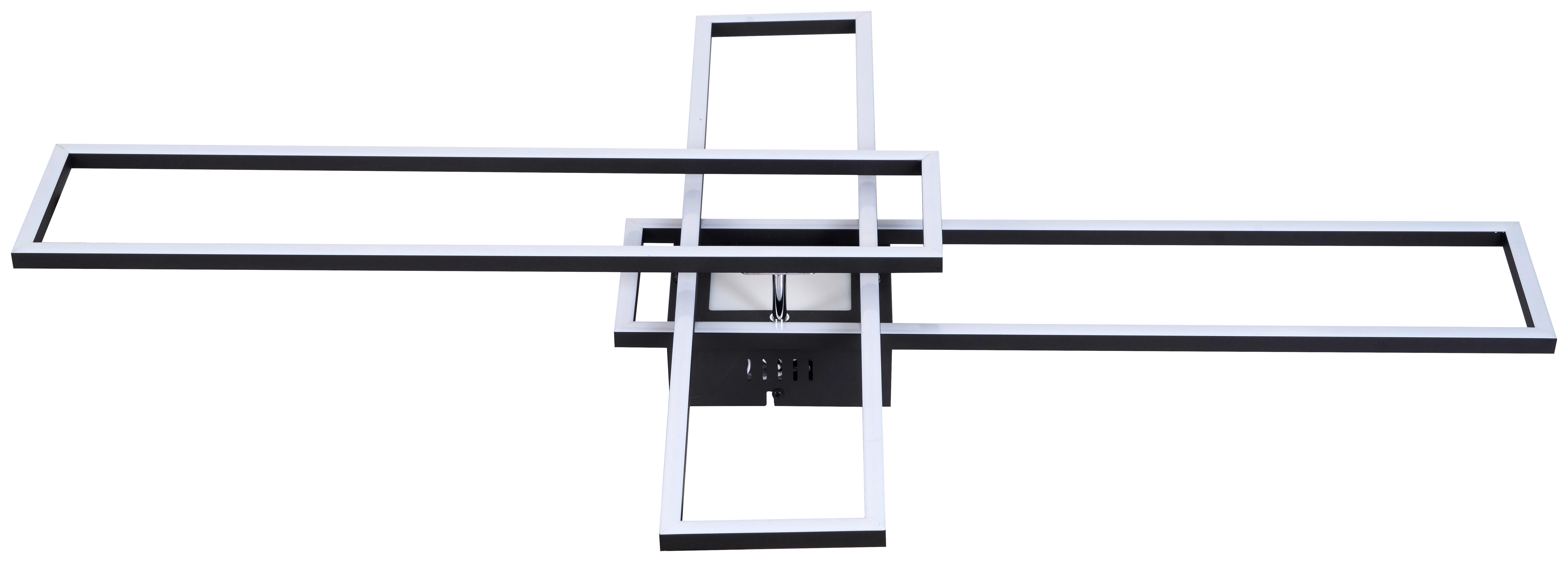 STROPNÍ LED SVÍTIDLO FILM - černá/opál, Moderní, kov (99/60/11,5cm) - Mömax