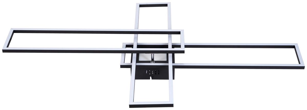 STROPNÍ LED SVÍTIDLO FILM - černá/opál, Moderní, kov (99/60/11,5cm) - Mömax