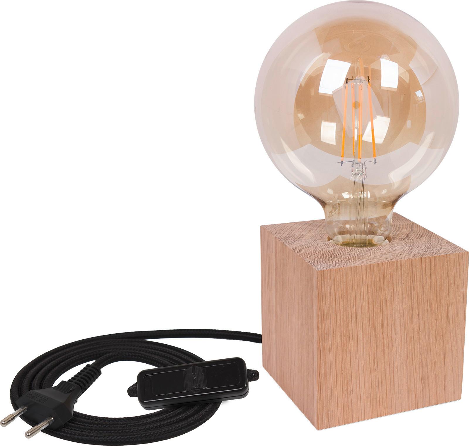 Tischleuchte 4113103 Cubo - Eichefarben, Basics, Holz (9/9cm)