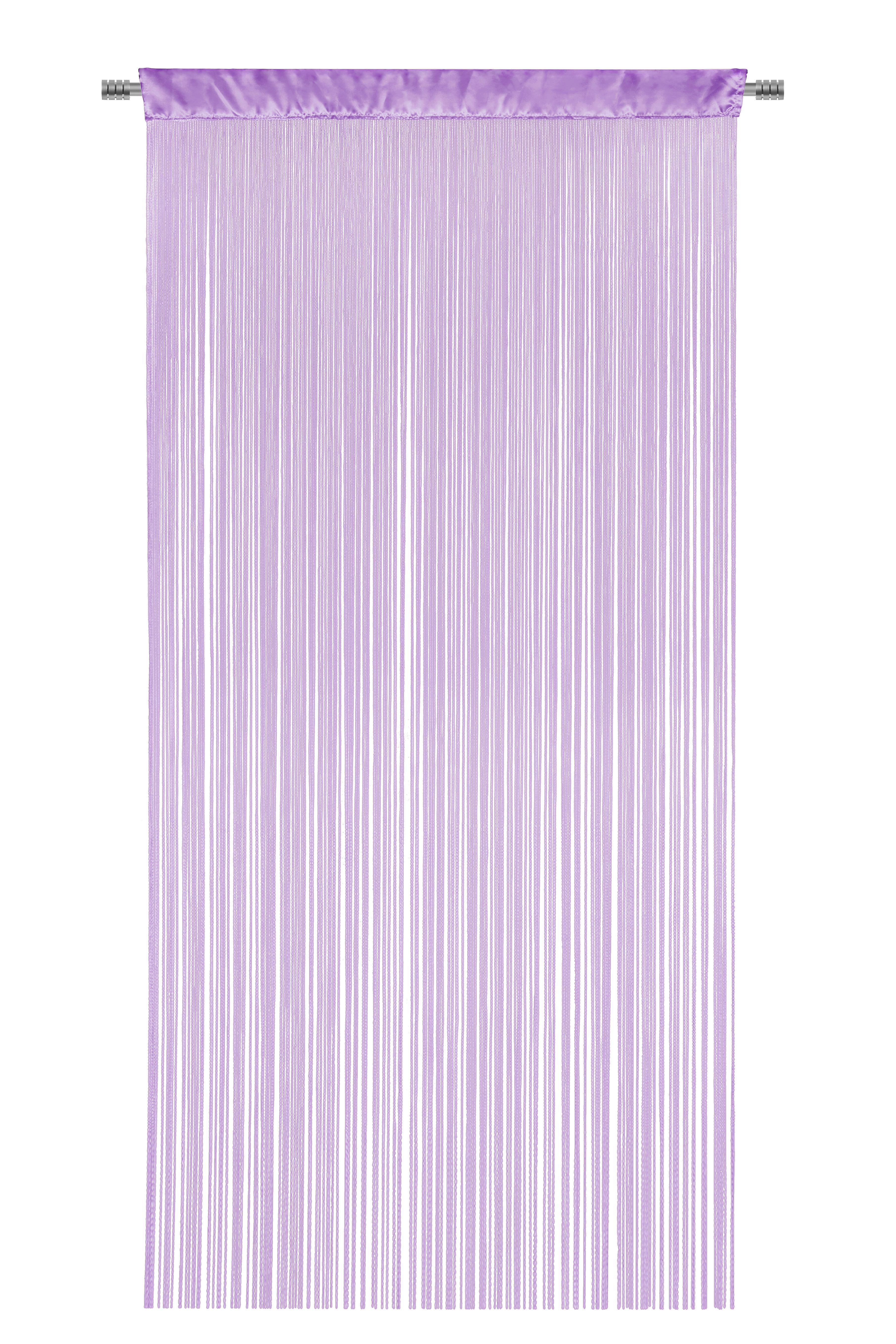 Zsinórfüggöny Ulla - Lila, modern, Textil (90/245cm) - Luca Bessoni