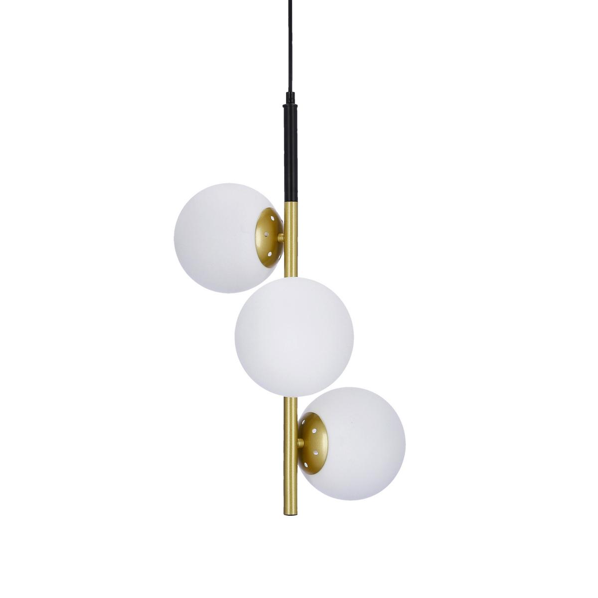 Hängeleuchte 33-01276 Duo - Goldfarben/Schwarz, Basics, Metall (32.5/32.5/115cm)
