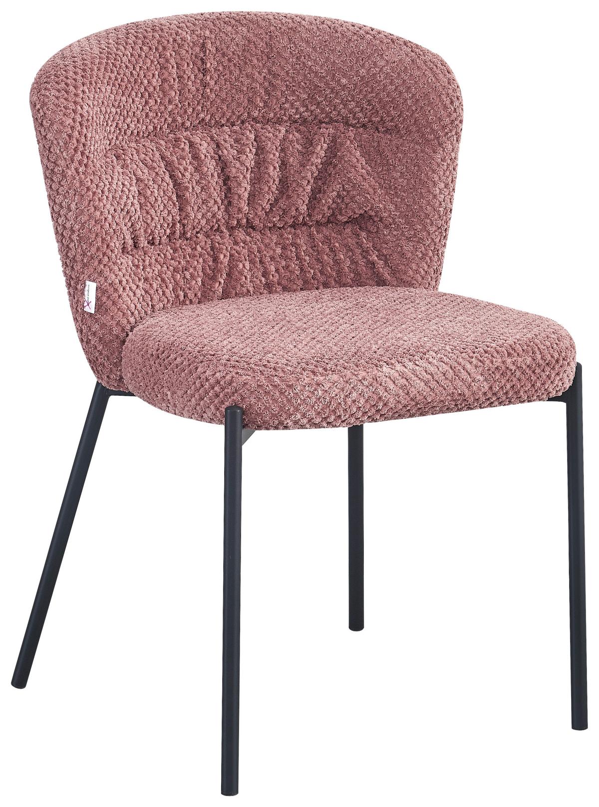 Židle EMILY růžová - růžová/pink, Lifestyle, kov/dřevo (55/79/59cm) - Mömax