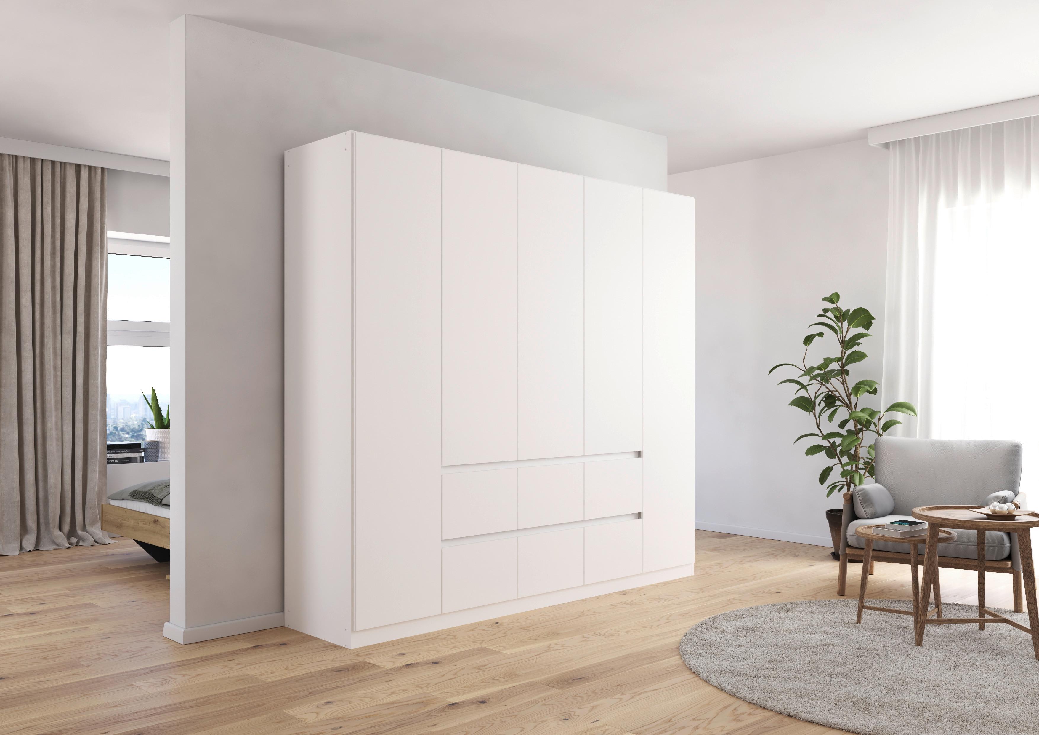 Drehtürenschrank Mainz Weiß B: 226 Cm - Weiß, Basics, Holzwerkstoff (226/210/54cm) - Rauch Möbel