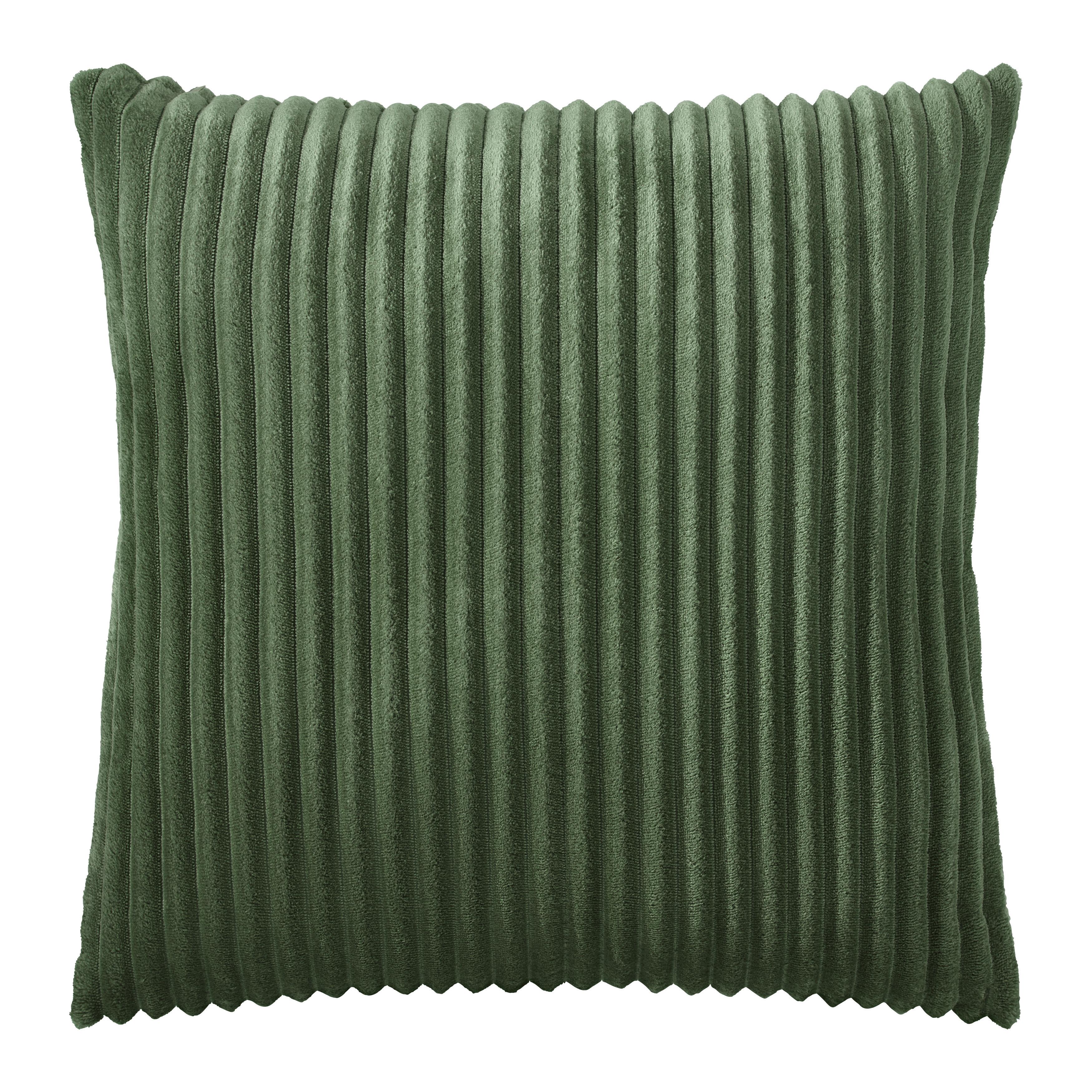 DEKORAČNÝ VANKÚŠ CORDI - zelená, Konventionell, textil (45/45cm) - Modern Living