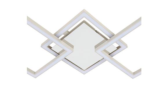 LED-Deckenleuchte Nilya - Sandfarben/Chromfarben, MODERN, Kunststoff/Metall (63/27,5/4,5cm) - Luca Bessoni
