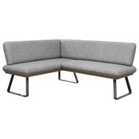 Eckbank Jannes Webstoff grau, 170x200cm - Schwarz/Grau, MODERN, Holzwerkstoff/Textil (170/200cm)