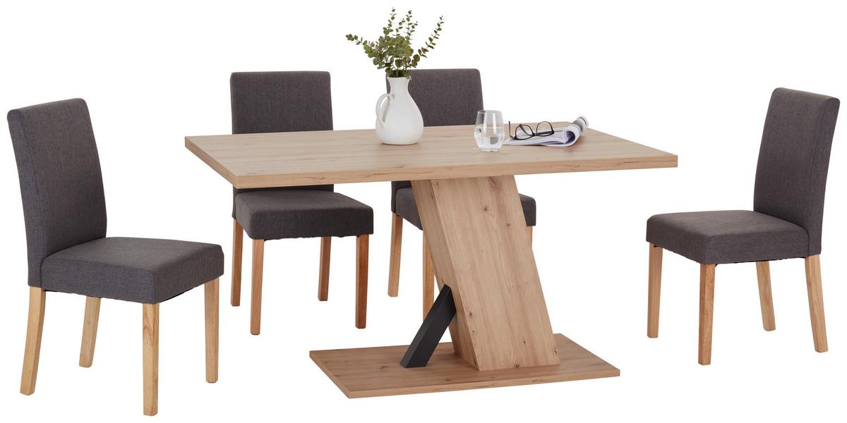 Esstisch Severin 138x90 Cm Eichefarben - Eichefarben, MODERN, Holzwerkstoff (138/76/90cm)