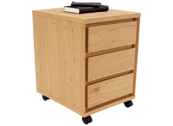 Rollcontainer Stockholm - Eichefarben, MODERN, Holzwerkstoff (40/55/44cm) Rollcontainer Stockholm - Eichefarben, MODERN, Holzwerkstoff (40/55/44cm)