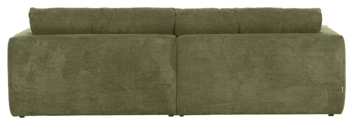 Bigsofa Manolis Dunkelgrün B: 260 cm - Dunkelgrün/Schwarz, KONVENTIONELL, Textil (260/66/115cm) - MID.YOU