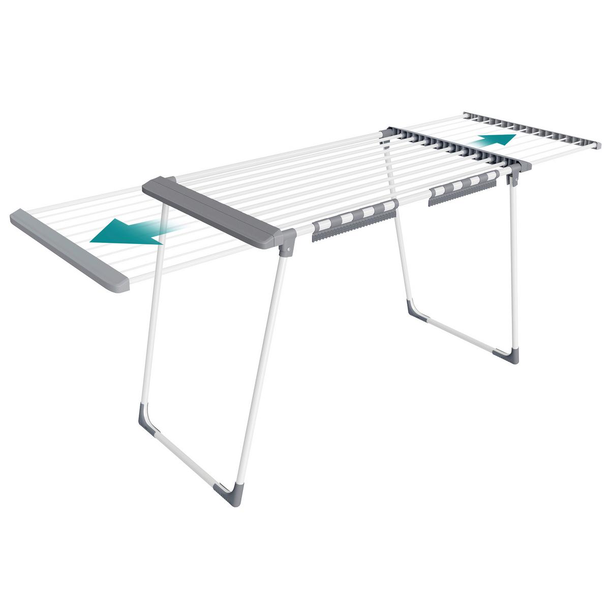 Wäschetrockner Metall/Kunststoff - Weiß/Grau, Basics, Kunststoff/Metall (113,5/90/62,5cm)