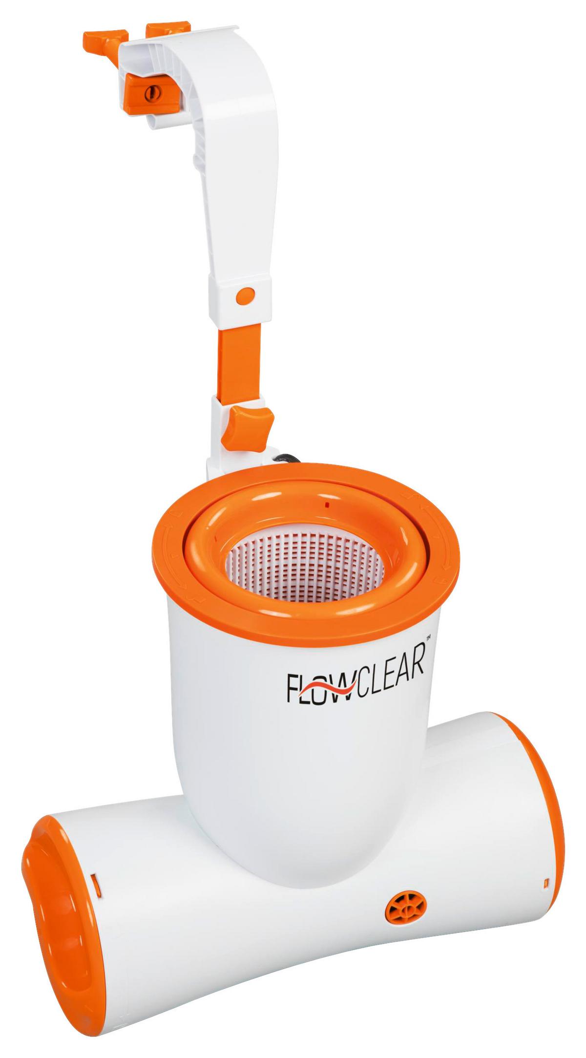 Skimmer 680gal Korb Herausnehmbar 2 574l/H 58462 - Orange/Weiß, MODERN, Kunststoff (2574l) - Bestway