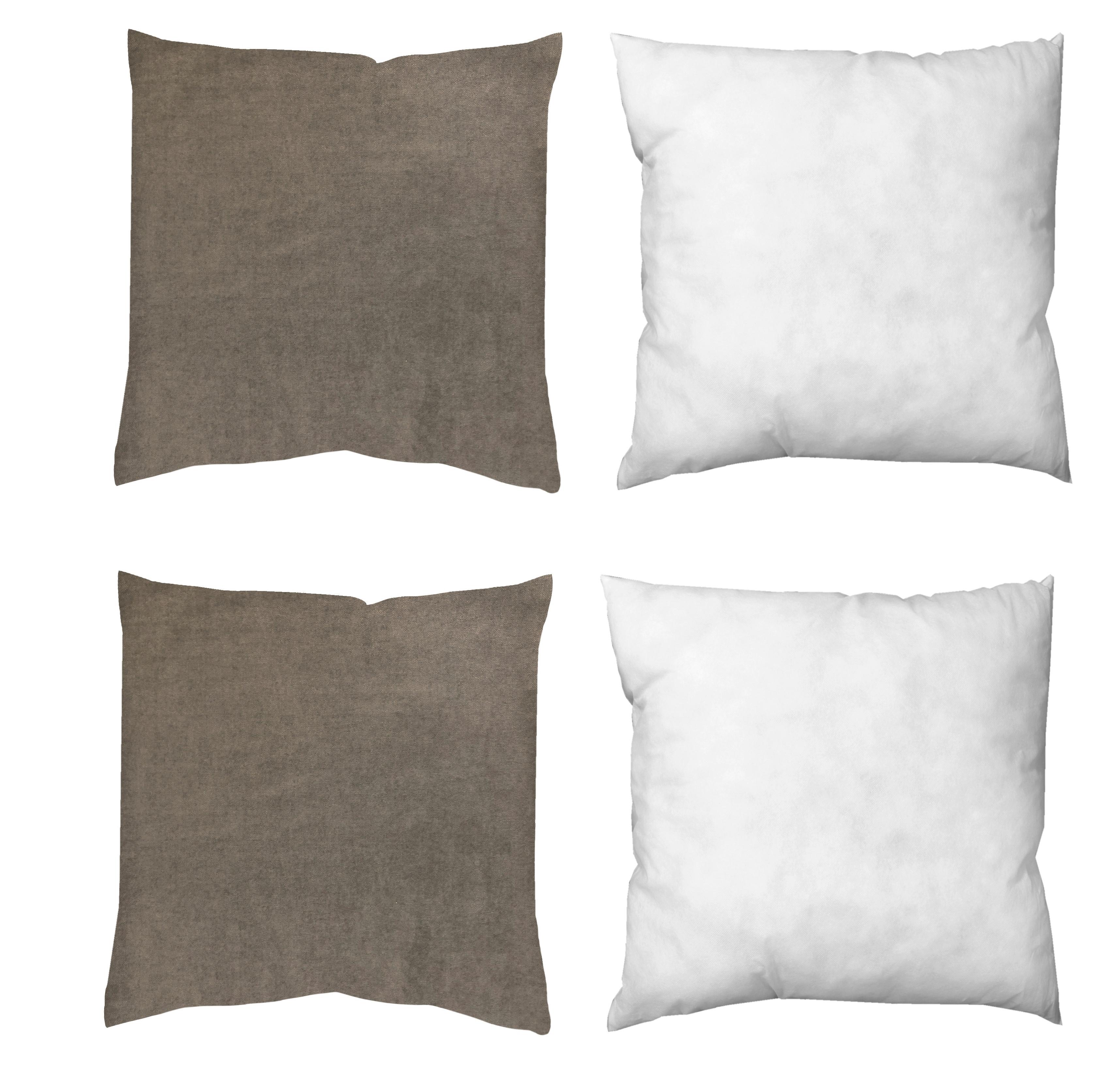 ZIERKISSEN Stein 40x40 cm - Grau, Basics, Textil (40/40cm)