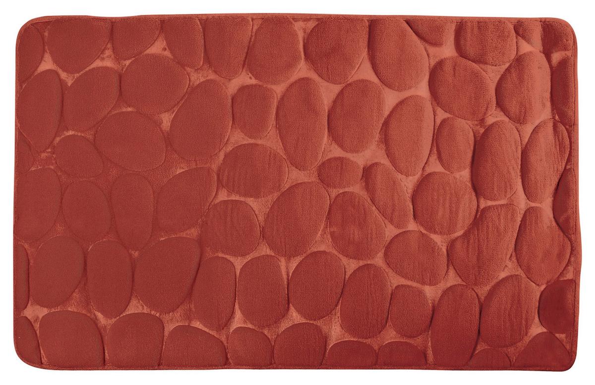 Badteppich Galets - Terracotta, KONVENTIONELL, Textil (50/80cm) - Spirella