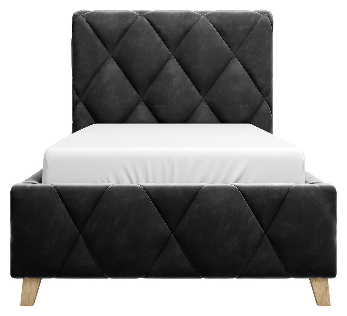 Polsterbett Trivio 90x200 cm Anthrazit - Anthrazit, MODERN, Holz/Holzwerkstoff (90/200cm) - MID.YOU