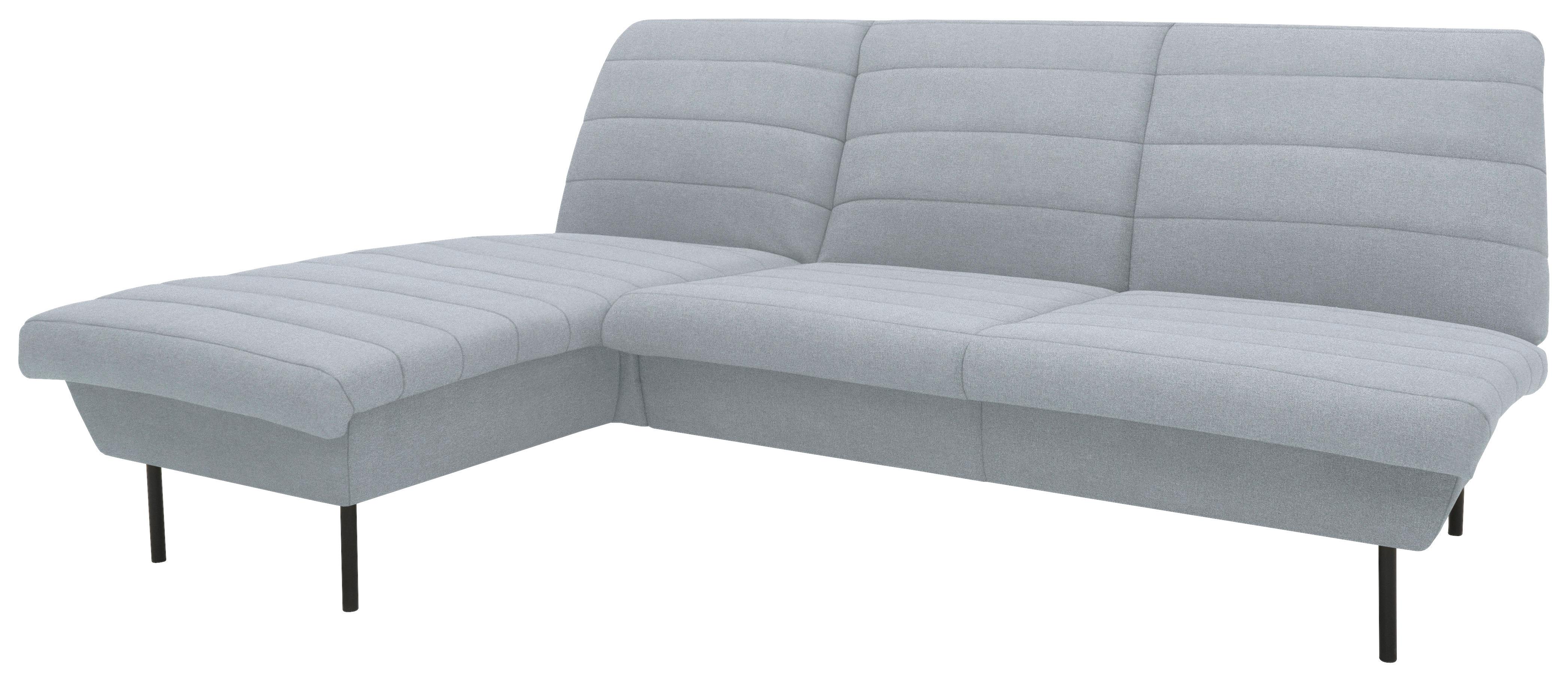 Ecksofa Looks Ix - Schwarz/Hellblau, Design, Textil (168/214cm) - LOOKS by W.Joop