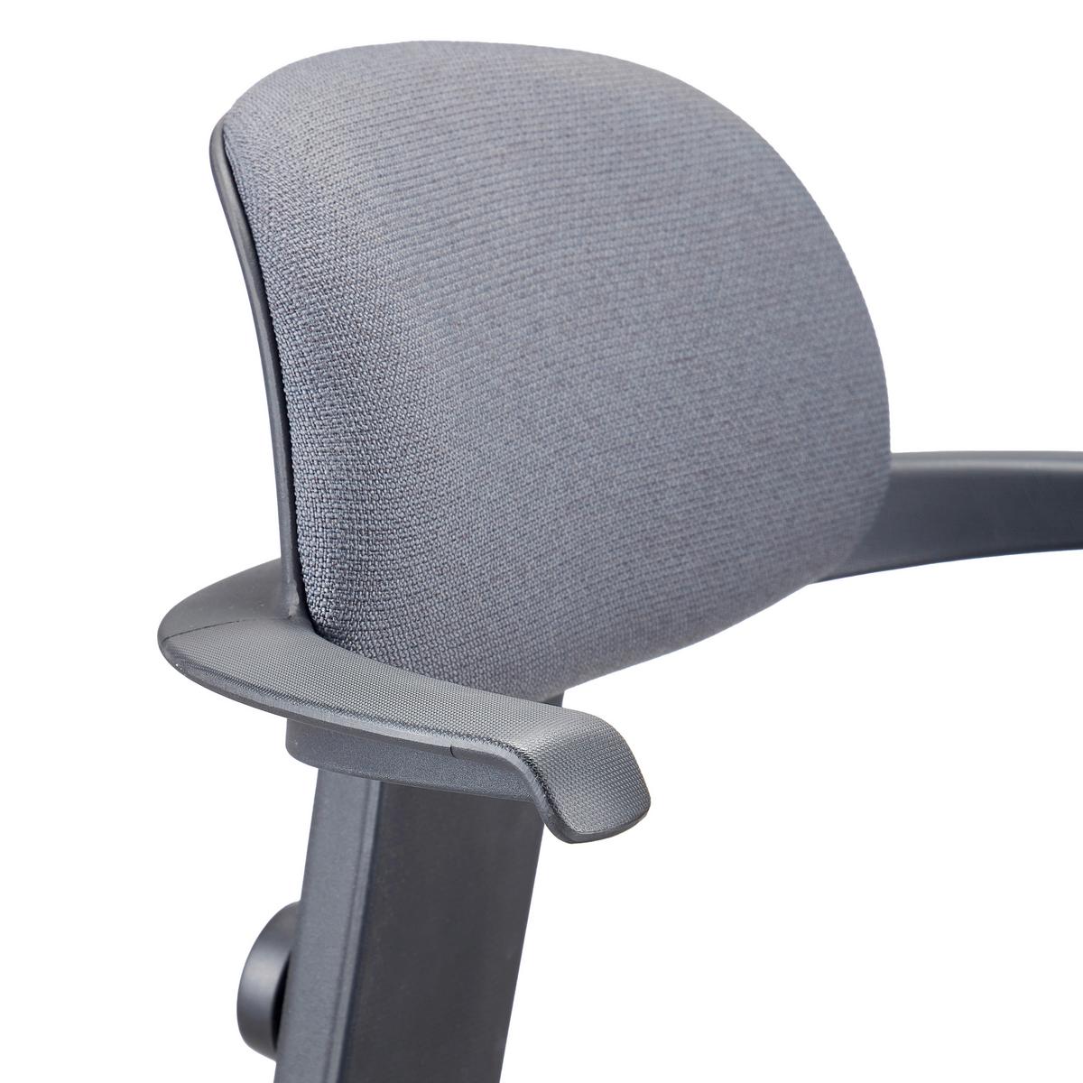 DREHSTUHL Top Work Dunkelgrau B: 55cm - Dunkelgrau/Schwarz, MODERN, Kunststoff/Textil (55/106/51cm) - MID.YOU