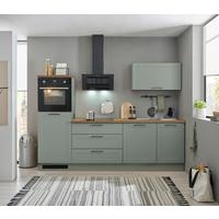 Küchenblock Marseillie Grün/eiche Dekor B: 260 Cm - Eiche Artisan/Grün, Design, Holzwerkstoff (260cm) - MID.YOU