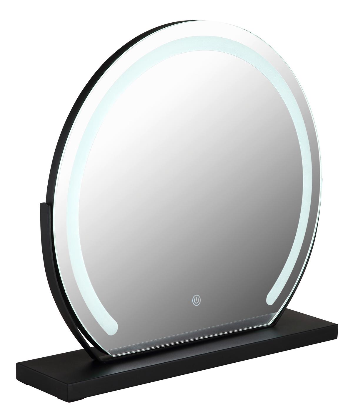 KOUPELNOVÉ ZRCADLO LUXOR - Basics, kov/plast (52/48,5/12cm) - Globo