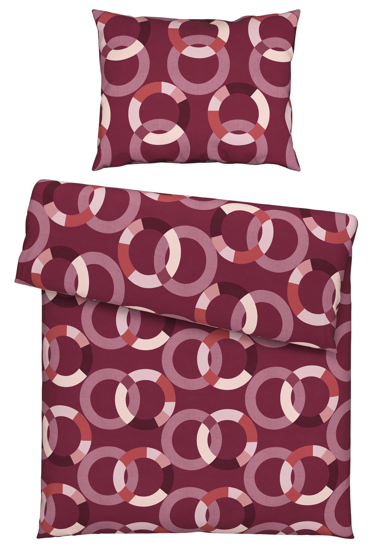 Ágyneműhuzat-garnitúra Diana - piros, Modern, textil - Luca Bessoni