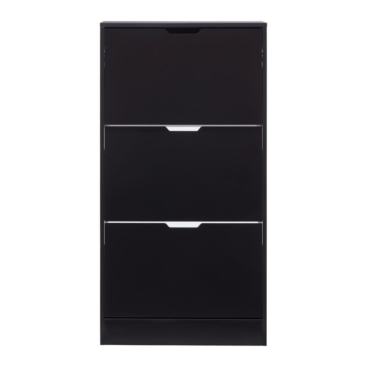 VÝKLOPNÁ SKRINKA NA TOPÁNKY RUDI -EXKLUSIV- - čierna, Konventionell, kompozitné drevo (60/118/24cm) - Mömax