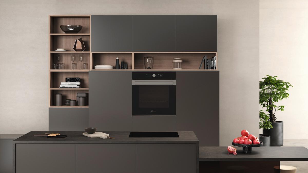 Einbau-backofen Bik5 B: 59,5cm Schwarz/edelstahl Mit Timer - Silberfarben/Schwarz, Basics (59,5/59,5/56,4cm) - Bauknecht