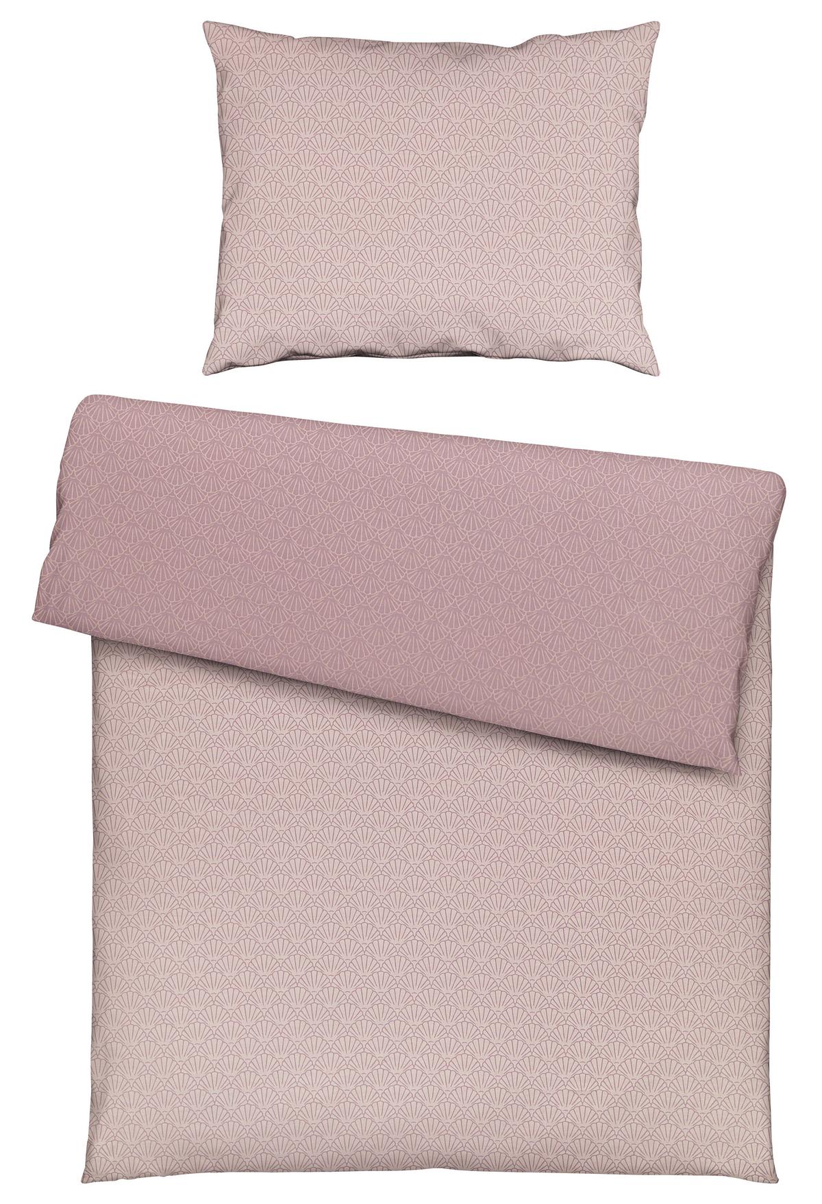 POSTEĽNÁ BIELIZEŇ Shell, 70 x 90/140 x 200 cm - hnedofialová, textil (140/200cm) - Mömax