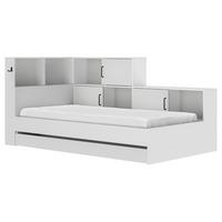 Stauraumbett Erwan - Weiß, MODERN, Holzwerkstoff (90/200cm) - MID.YOU
