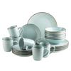 Kombiservice Metallic Rim 6 Personen Mintgrün 24-Teilig - Mintgrün, Basics, Keramik - Mäser