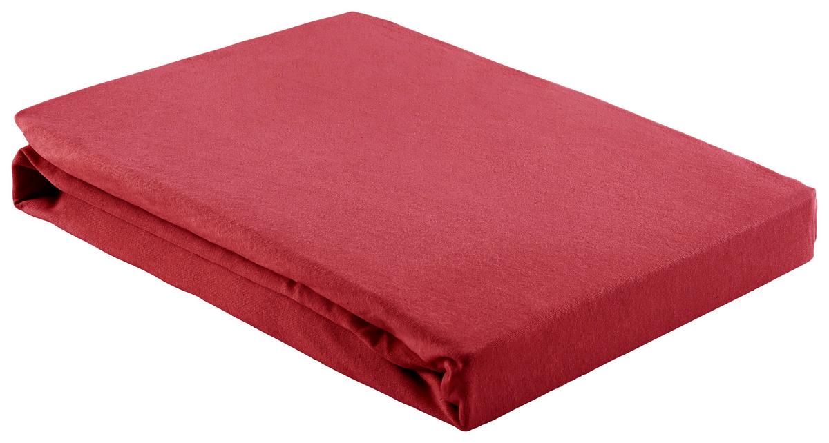Napínacia plachta Basic, 150/200cm, červená - červená, textil (150/200cm) - Modern Living