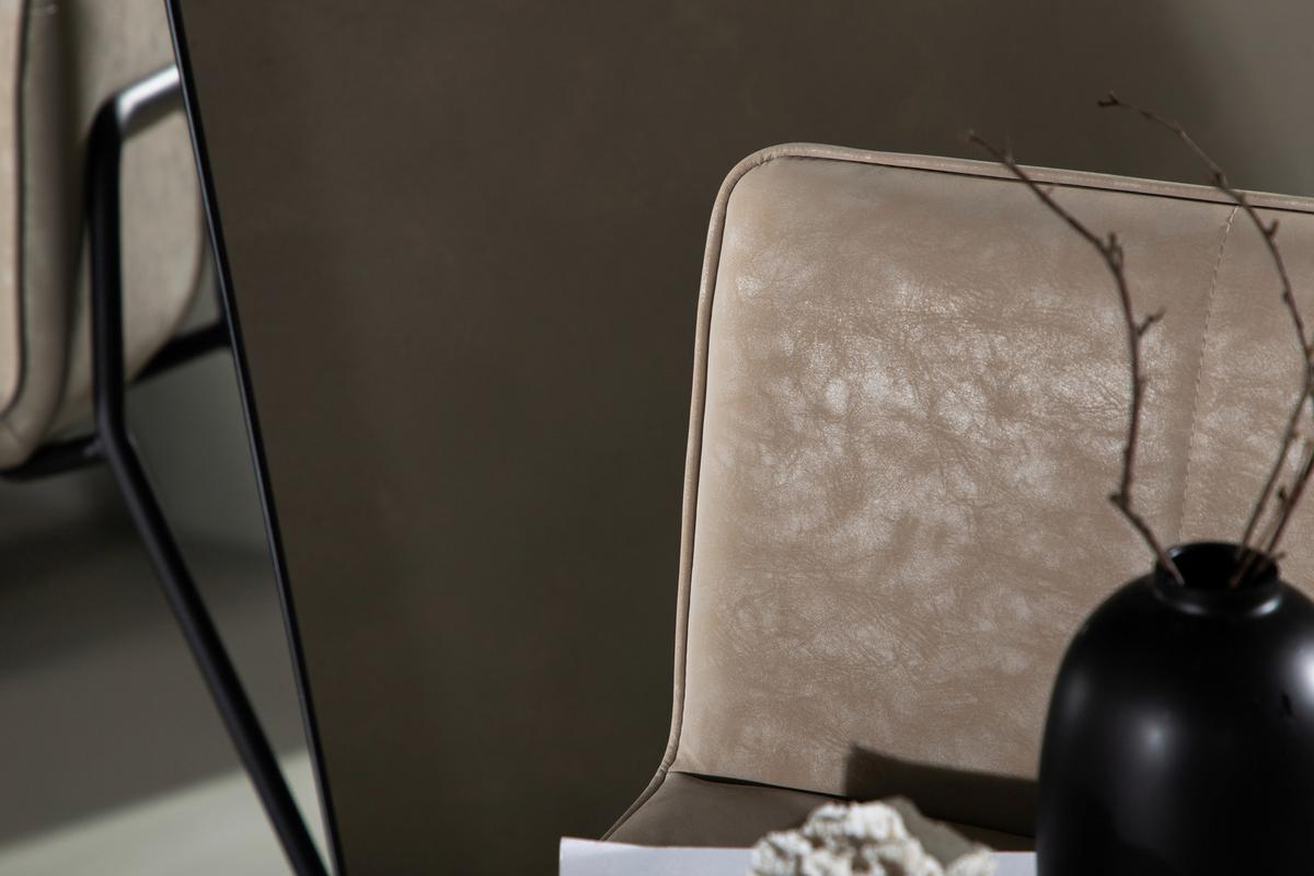 Barhocker-set Bisbee - Beige/Schwarz, Design, Textil/Metall (41/84/50cm) - Livetastic