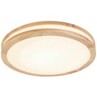 LED-Deckenleuchte Belinda - Eichefarben/Weiß, MODERN, Holz/Kunststoff (45/7,5cm) - Luca Bessoni