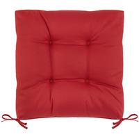 Poduška na sedenie Elli, 40/40/7cm, červená - červená, Konventionell (40/40/7cm) - Mömax
