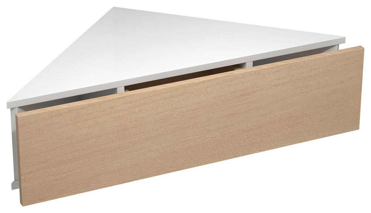 Nachkästchen Weiß, Honigeiche H: 15 Cm Usal S - Honigeiche/Weiß, MODERN, Holzwerkstoff (60/15/42,4cm) - MID.YOU