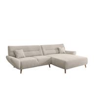 Ecksofa Chenille Beige S: 290x166 cm - Wildeiche/Beige, MODERN, Textil (290/166cm) - MID.YOU