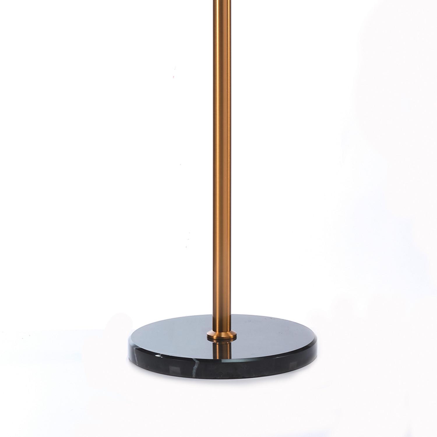 Stehleuchte Doroty Multicolor L: 24 cm - Multicolor/Sahara, KONVENTIONELL, Glas/Kunststoff (24/24/162cm)
