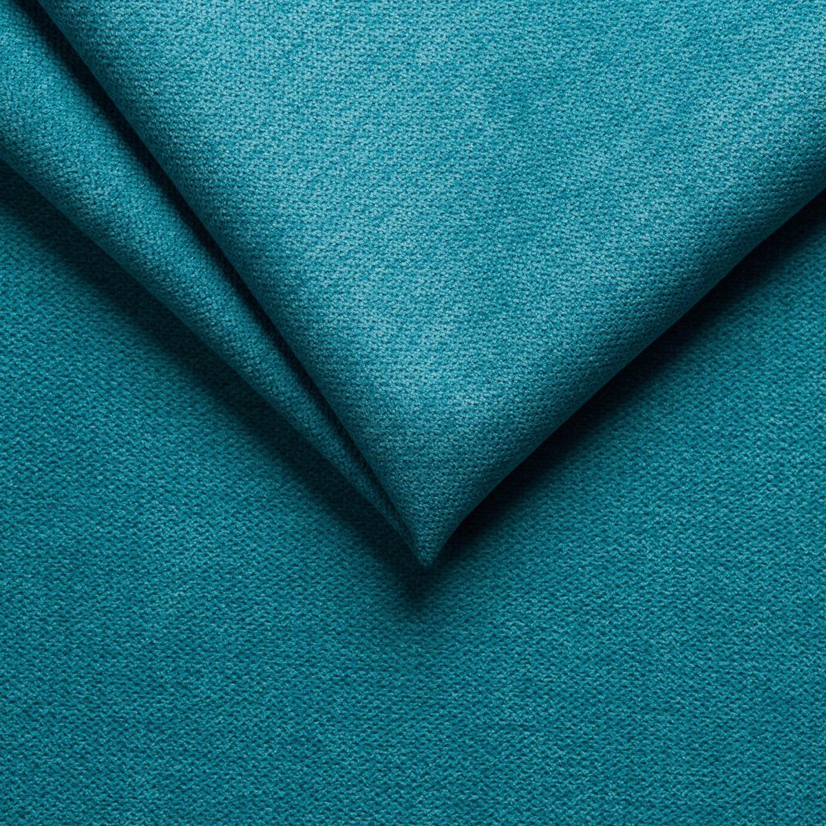 Rohová sedačka BERN, obojstranná, tyrkysová - čierna/chrómová, Design, kompozitné drevo/textil (200/267cm) - P & B