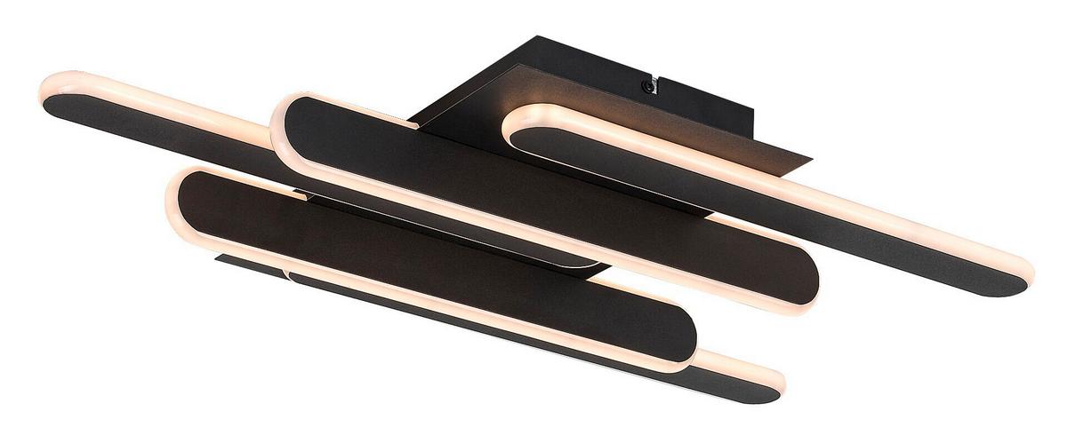 STROPNÍ LED SVÍTIDLO SINDRI - bílá/černá, Design, kov/plast (61/36cm)